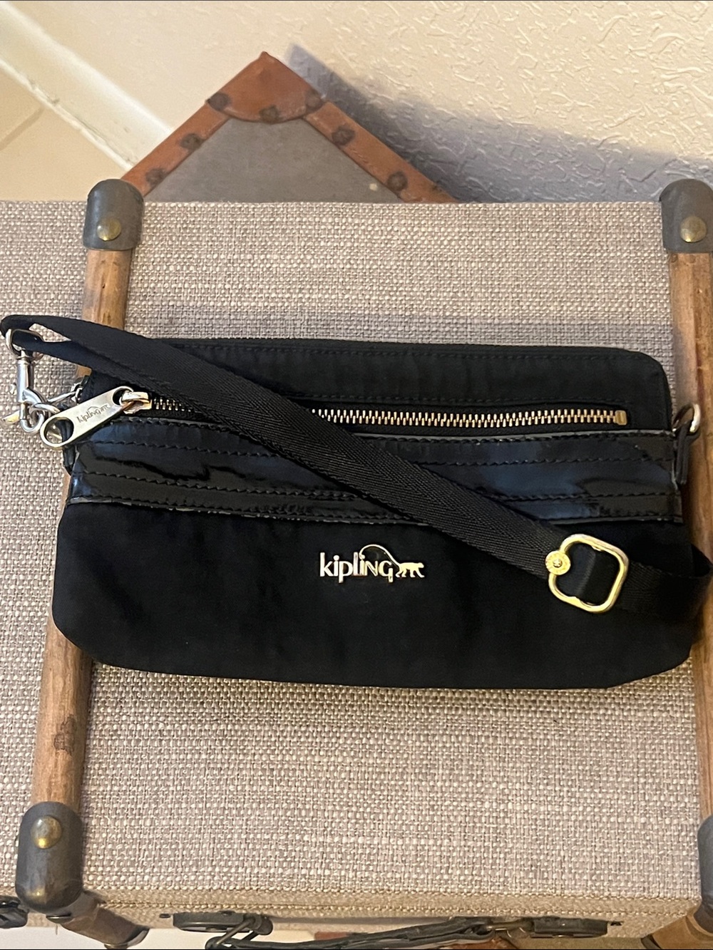 Kipling Iani - Black Patent Combo